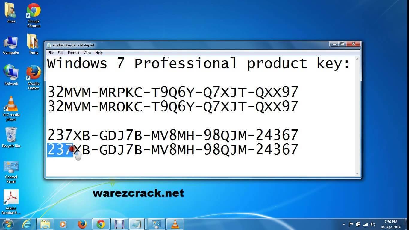 Serial Key For Windows 7 Ultimate 32